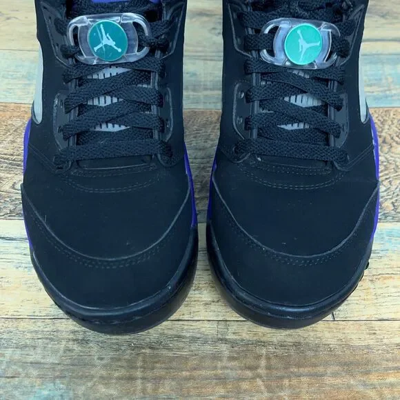 Nike Jordan 5 Retro Low Golf Shoes Black Grape‎ Purple CU4523-001 Mens Size 6